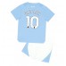 Manchester City Jack Grealish #10 Babykleding Thuisshirt Kinderen 2023-24 Korte Mouwen (+ korte broeken)